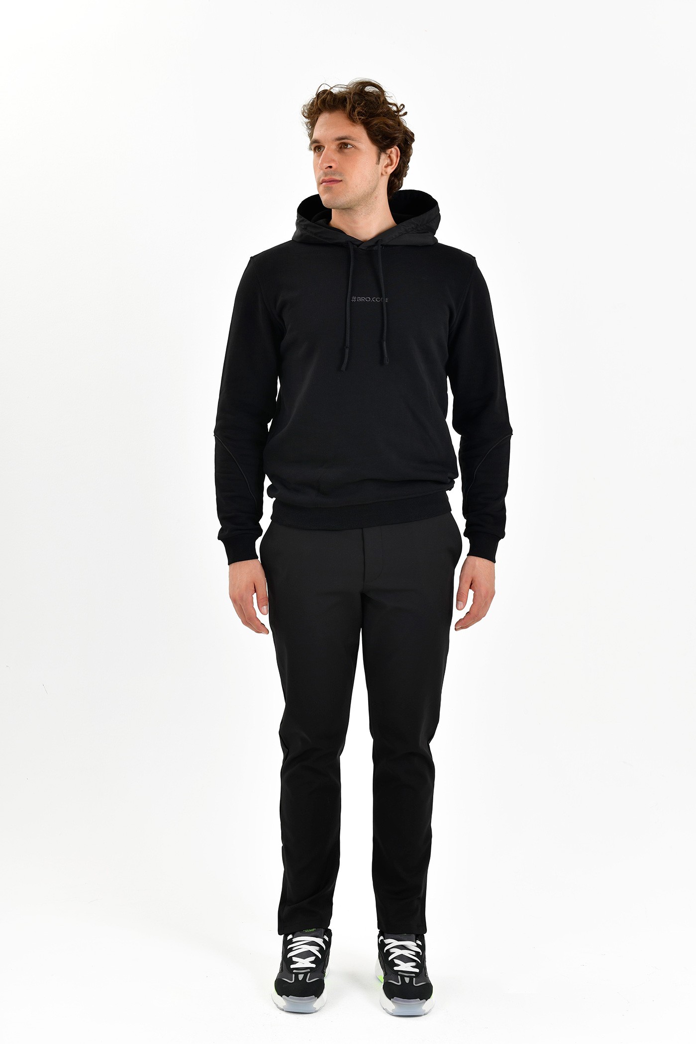 BroCode Rafined Workday Erkek Siyah Sweatshirt (BCS2445-02)
