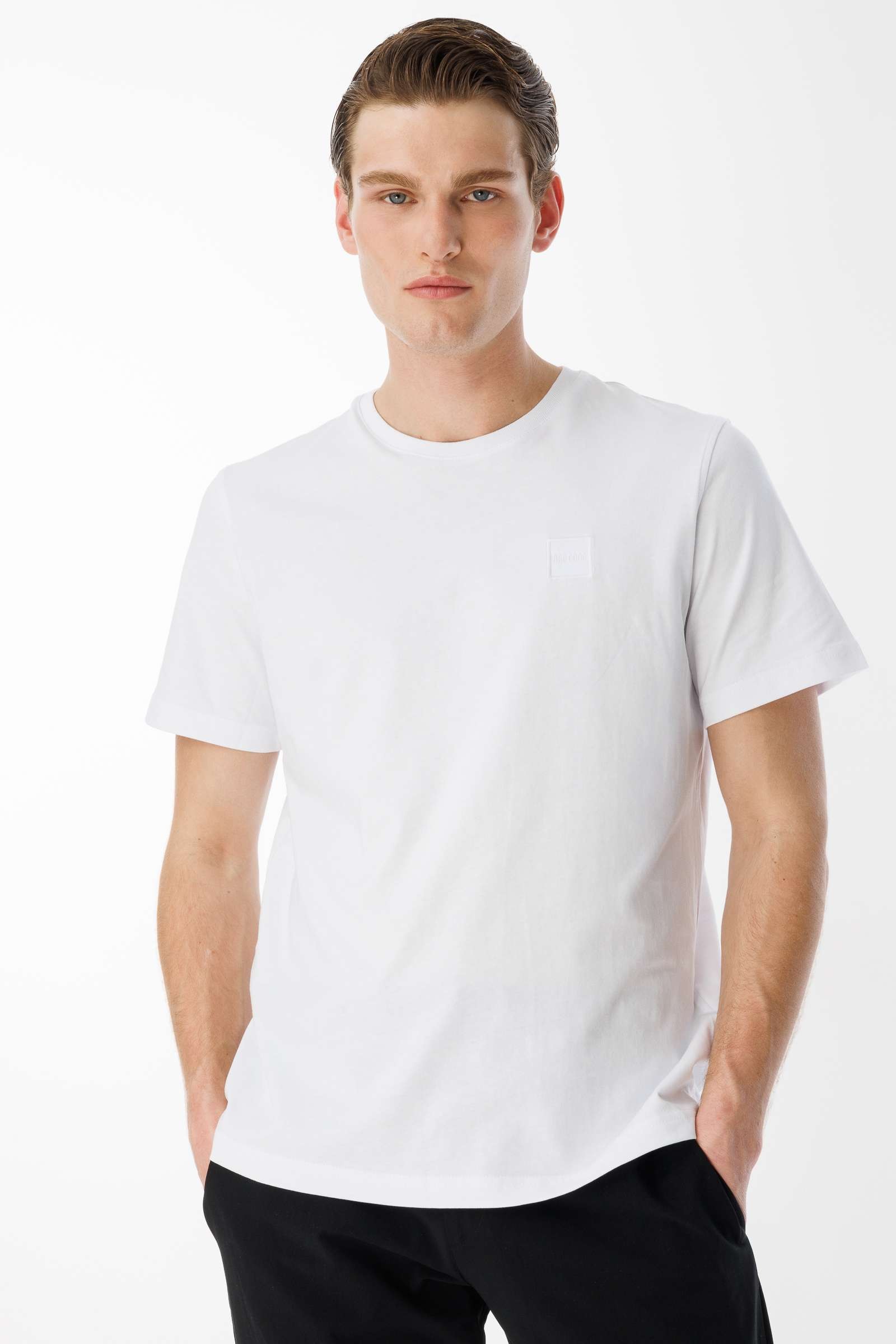 BroCode Essentials Erkek Beyaz Tişört (BCT25085-01)