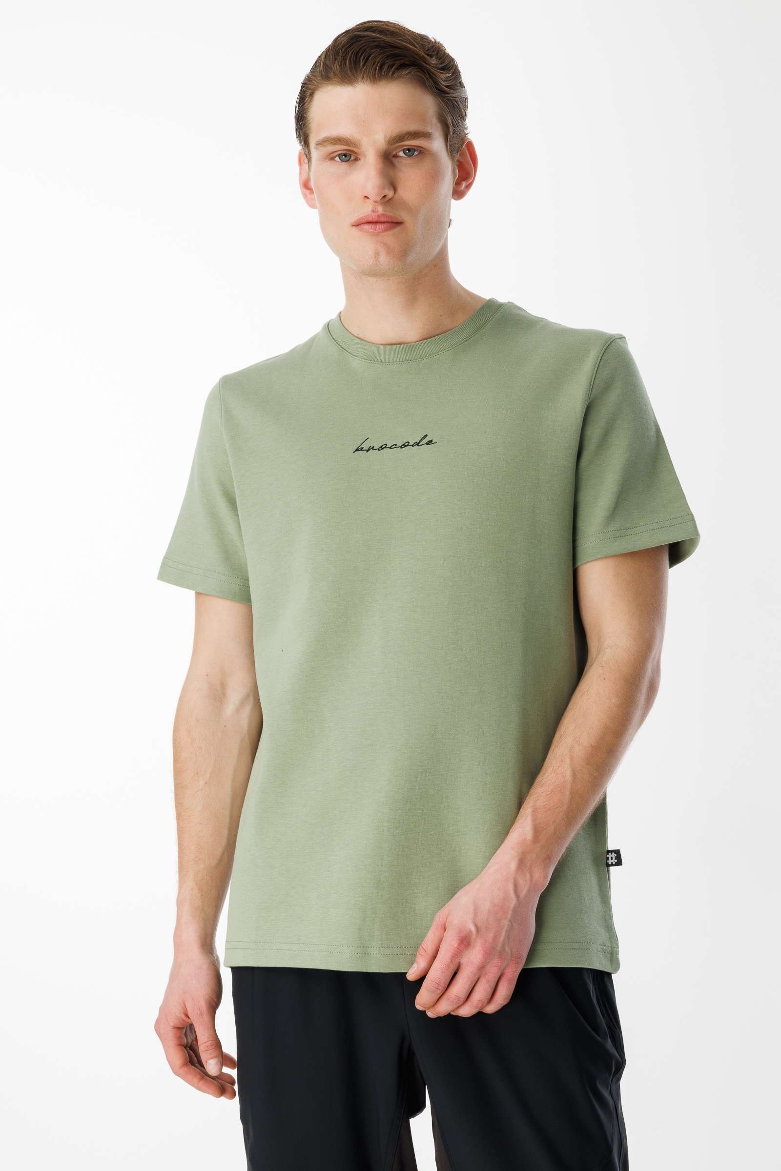 BroCode Monochrome Erkek Yeşil Tişört (BCT25082-42)