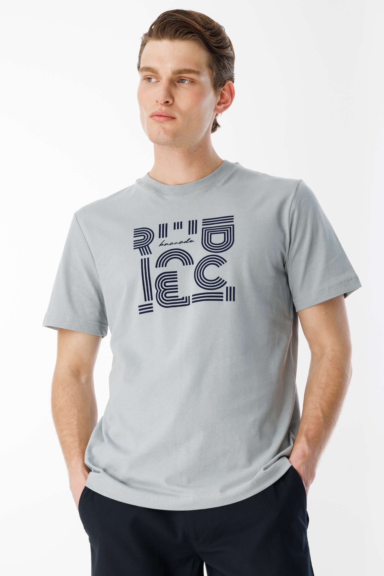 BroCode Monochrome Erkek Gri Tişört (BCT25091-03)