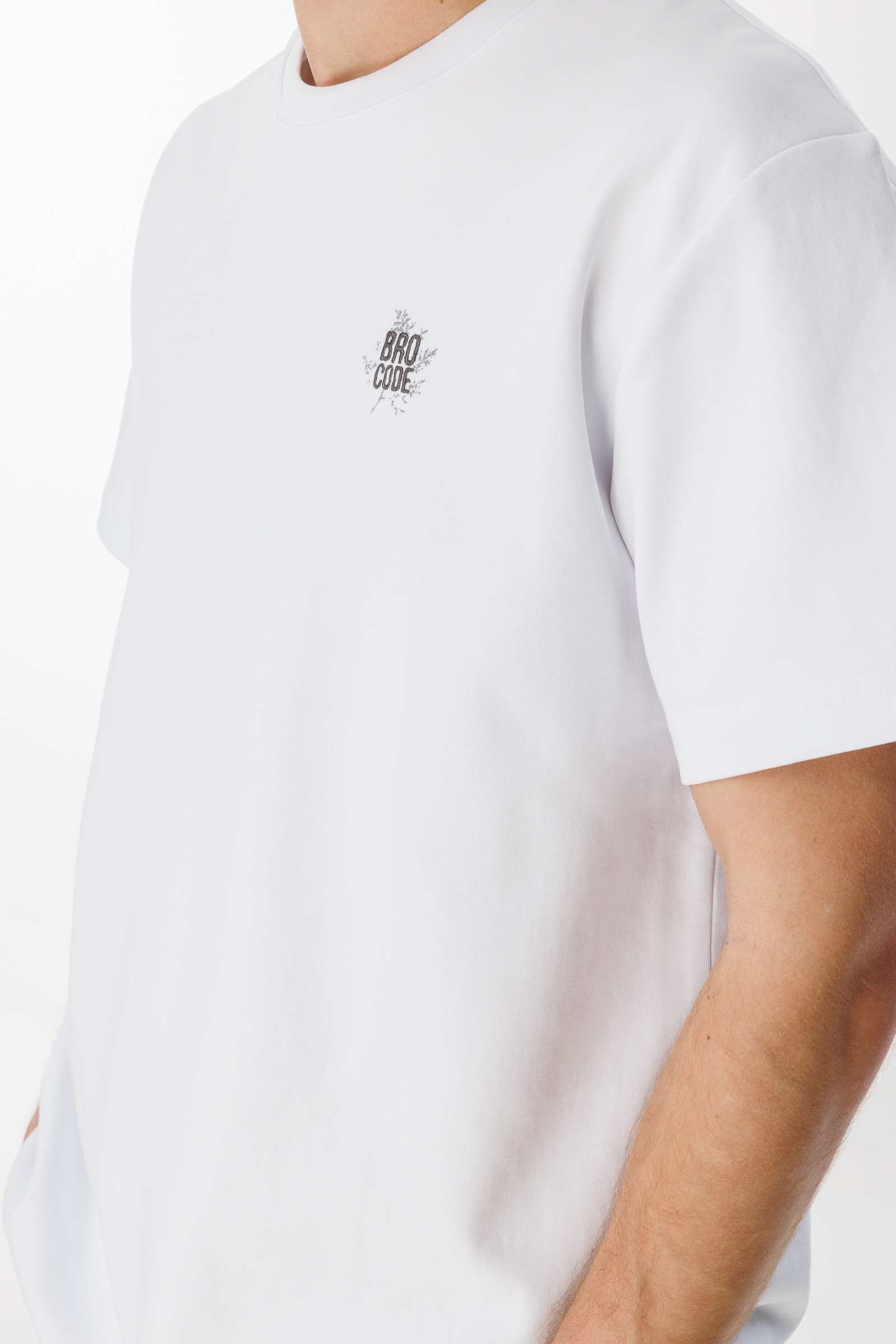 BroCode Limitless Erkek Beyaz Tişört (BCT25093-01)