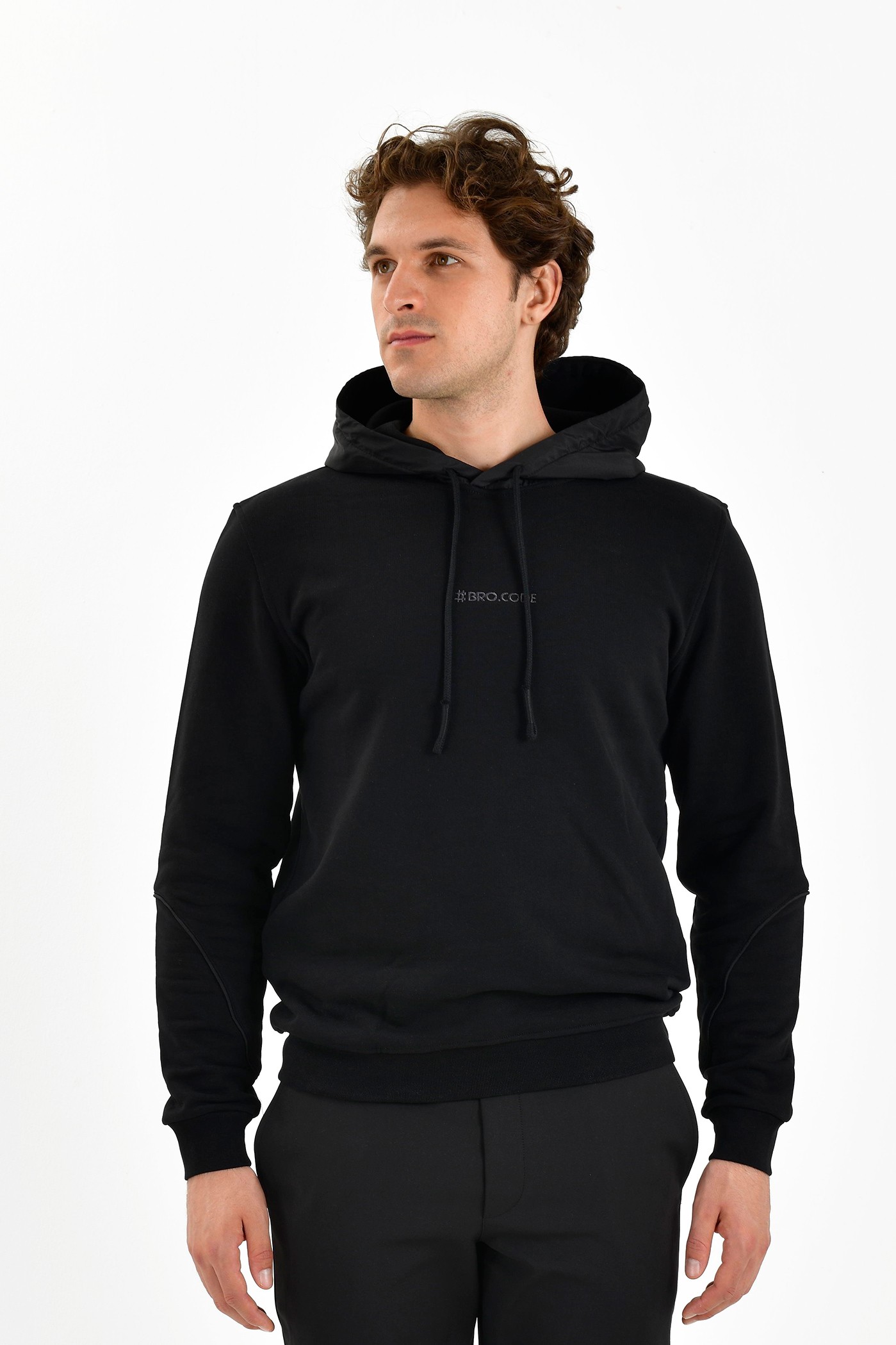 BroCode Rafined Workday Erkek Siyah Sweatshirt (BCS2445-02)