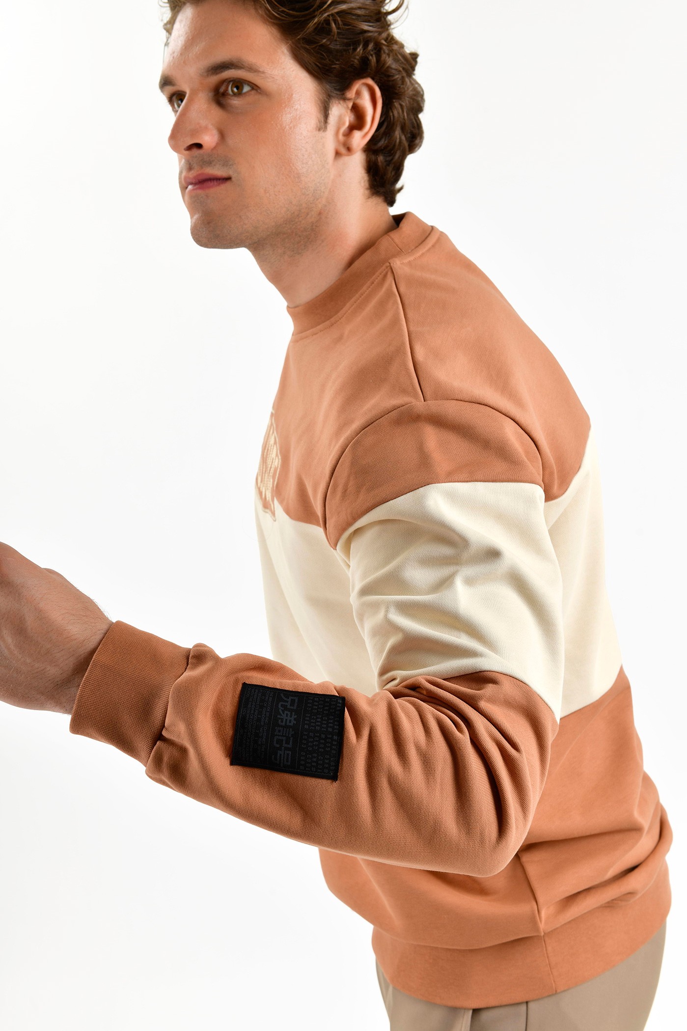 BroCode Hyper Nature Erkek Kahverengi Sweatshirt (BCS2449-41)