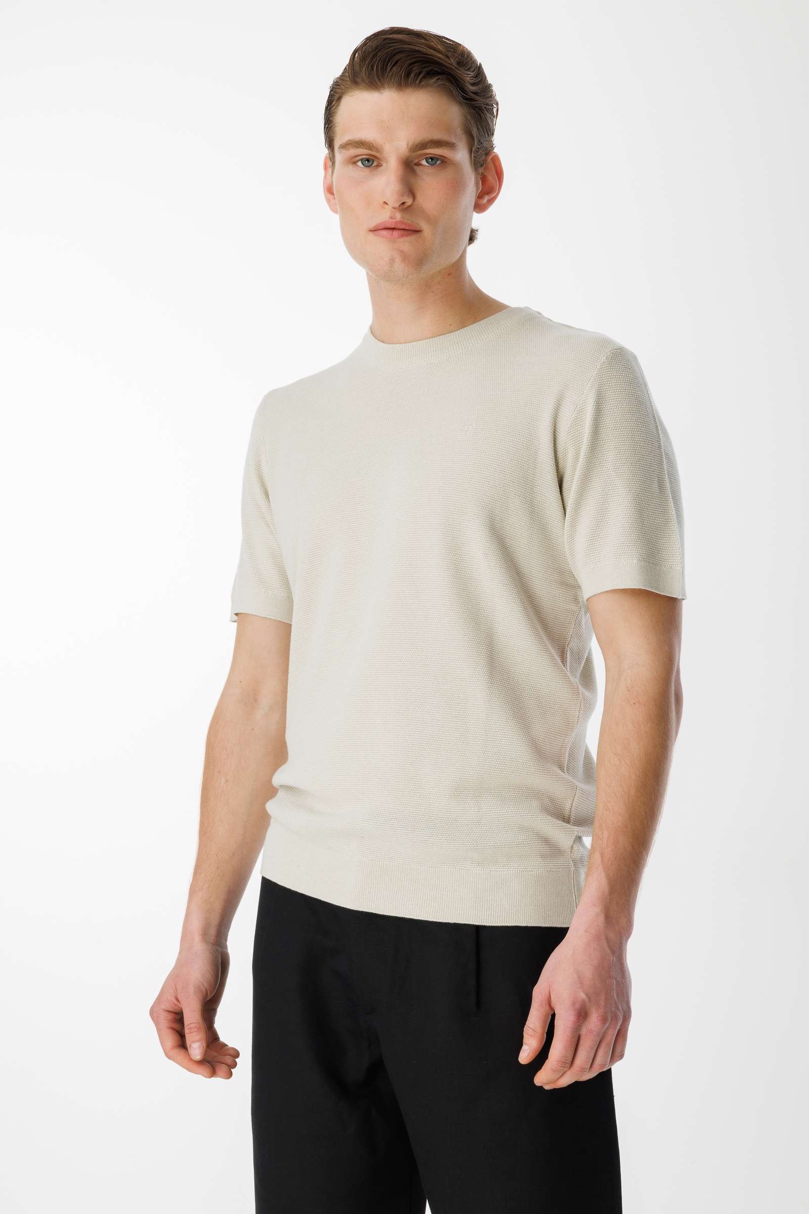 BroCode Monochrome Erkek Bej Tişört (BCT25079-14)