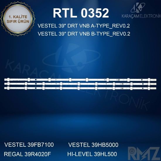 VESTEL 39FB7100 LED BAR, VESTEL 39HB5000 LED BAR, REGAL 39R4020F LED BAR , HI-LEVEL 39HL500 LED BAR ,39FB500 LED BAR