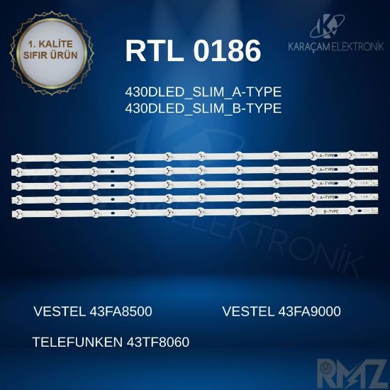 VESTEL 43FA8500 LED BAR ,VESTEL 43FA9000 LED BAR ,TELEFUNKEN 43TF8060 LED BAR