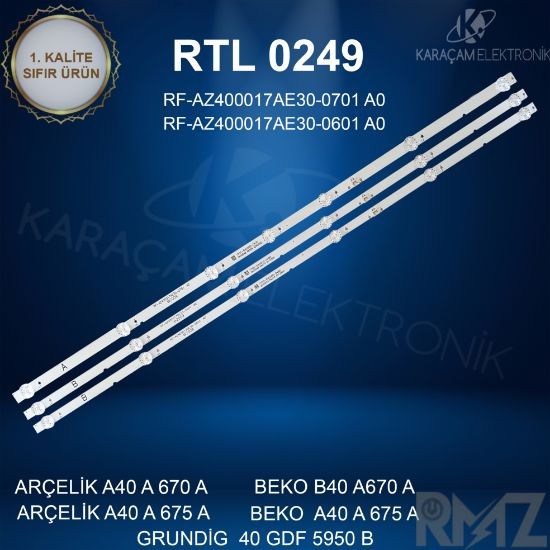 ARÇELİK A40 A 670 A LED BAR, BEKO B40 A670 A LED BAR , ARÇELİK A40 A 675 A LED BAR , BEKO A40 A 675 A LED BAR, GRUNDİG 40 GDF 5950 B LED BAR
