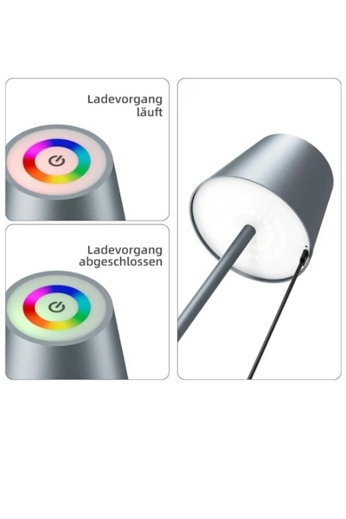 Ayarlanabilir Dokunmatik Renk Tonlu Çok Renkli RGB Masa Lambası