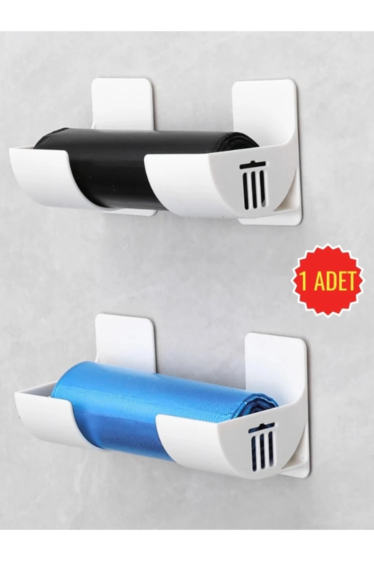 Çöp Atık Torbası Rulo Tutucu Askılık Duvar Askısı Güçlü Yapışkanlı Banyo Mutfak Kanca