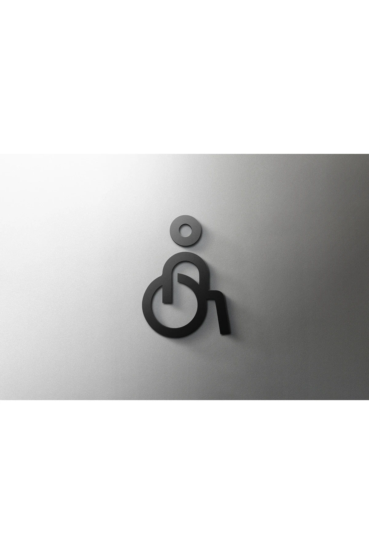 Siyah tuvalet işareti plaka plastik kapı duvar etiket Wc tutucu işaret panosu  otel banyo dekor