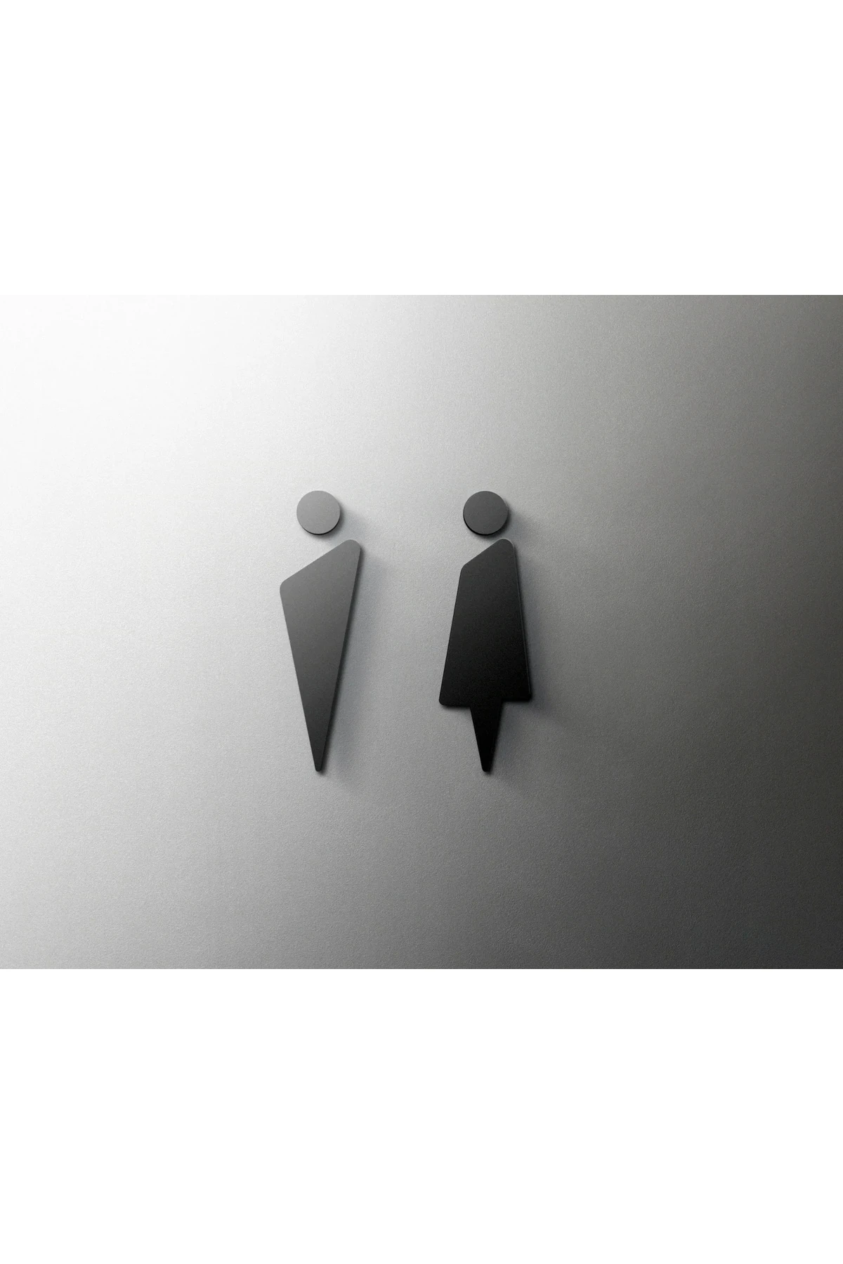 Siyah tuvalet işareti plaka plastik kapı duvar etiket Wc tutucu işaret panosu  otel banyo dekor