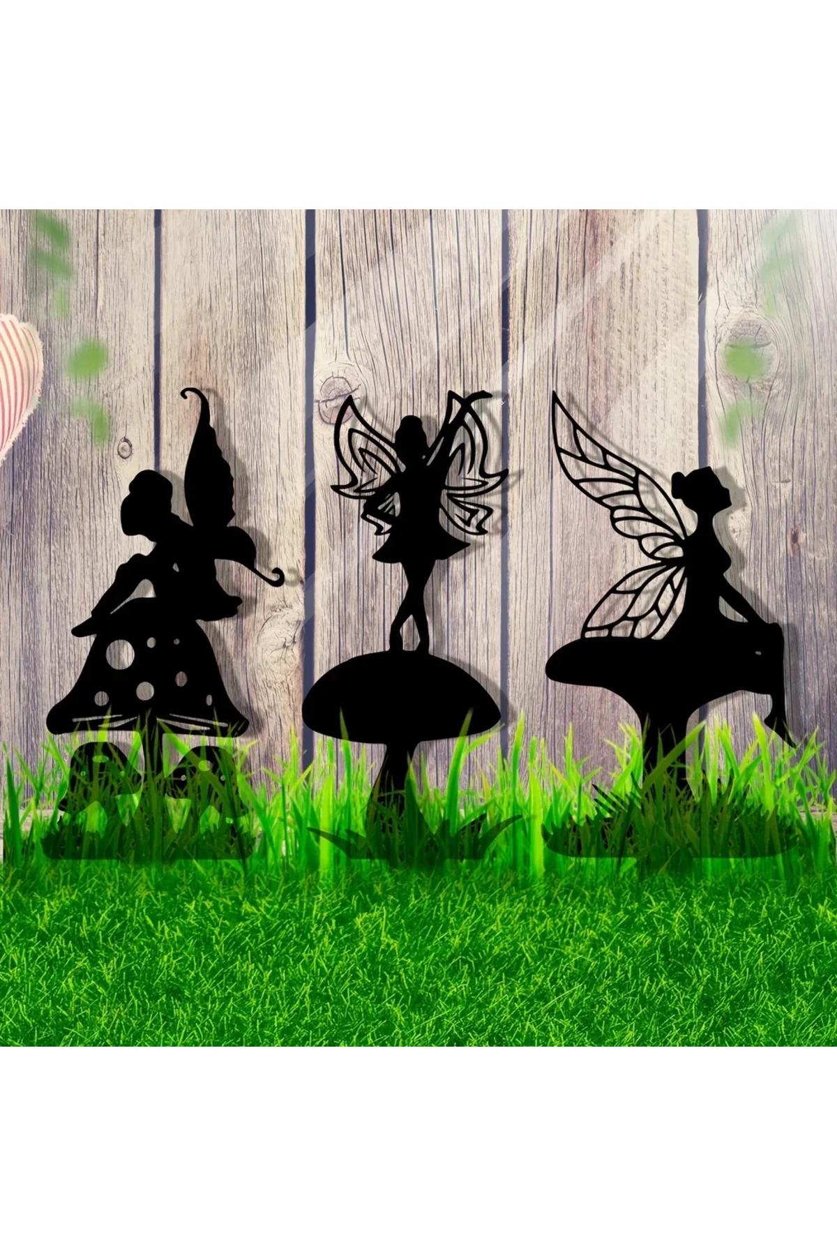 1 adet peri plastik heykeli-açık dekorasyon ve bahçe parti dekor