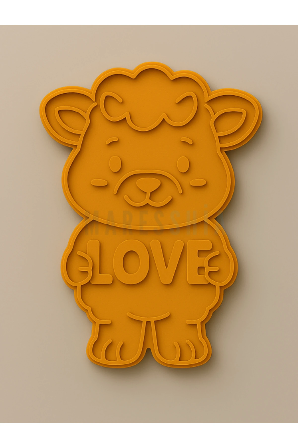 İnek Buzağı Love Tasarımlı Kurabiye Kalıbı