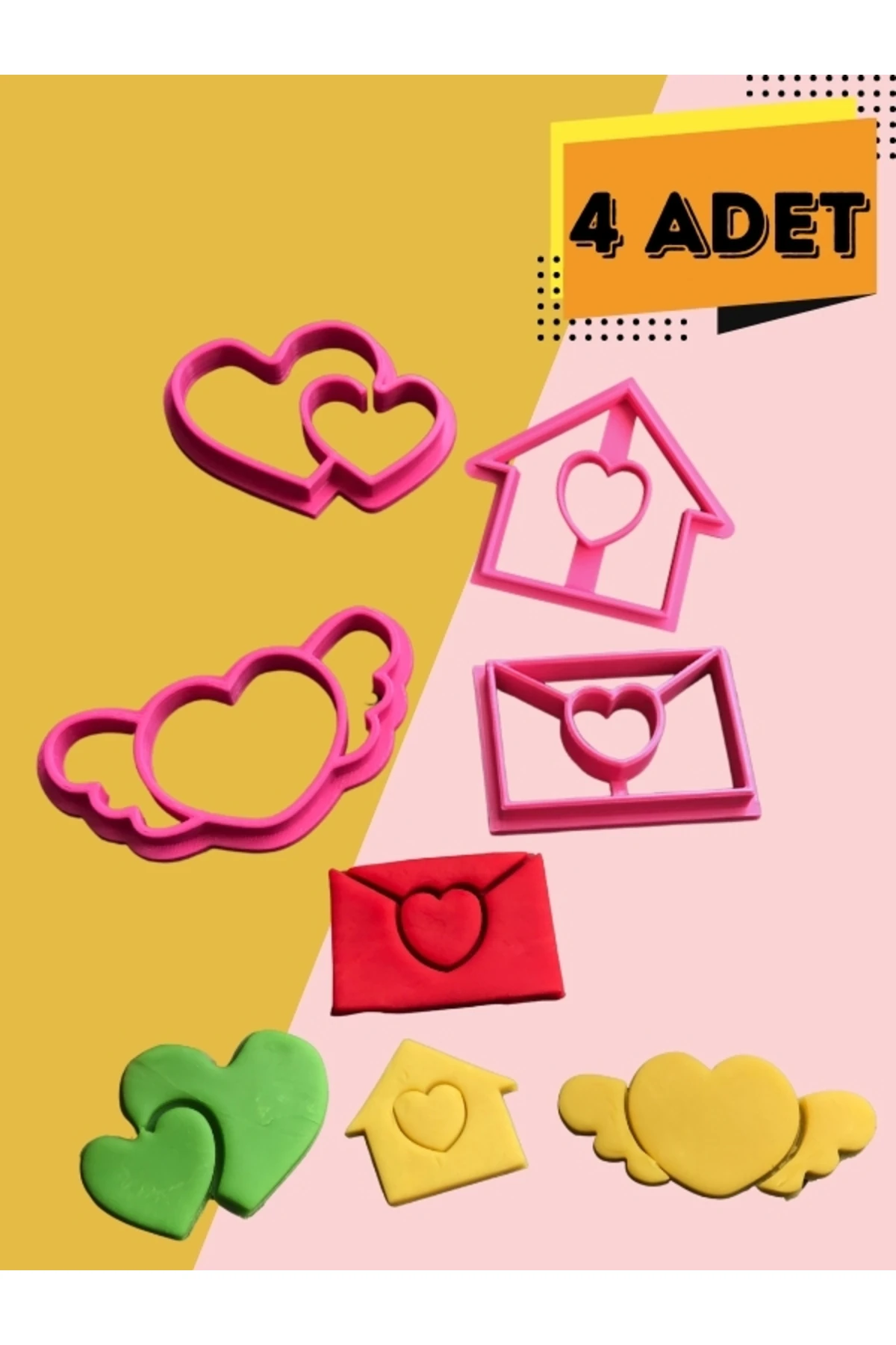 4'lü Kurabiye Kalıbı