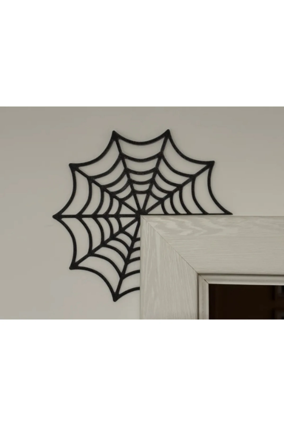Örümcek ağı Tasarımlı kapı köşesi dekoru