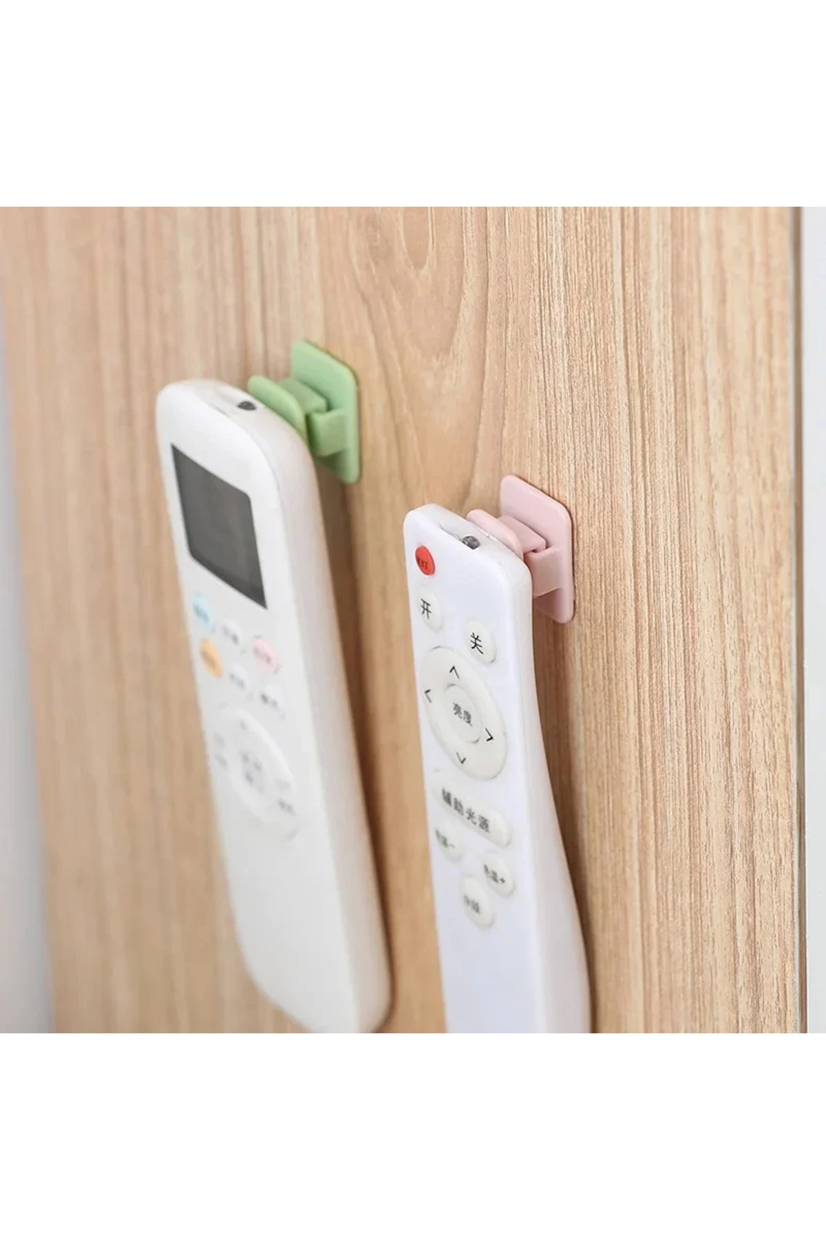 2'li Plastik Kendinden Yapışkanlı Klima Uzaktan Kumanda Sabitleme Kancası