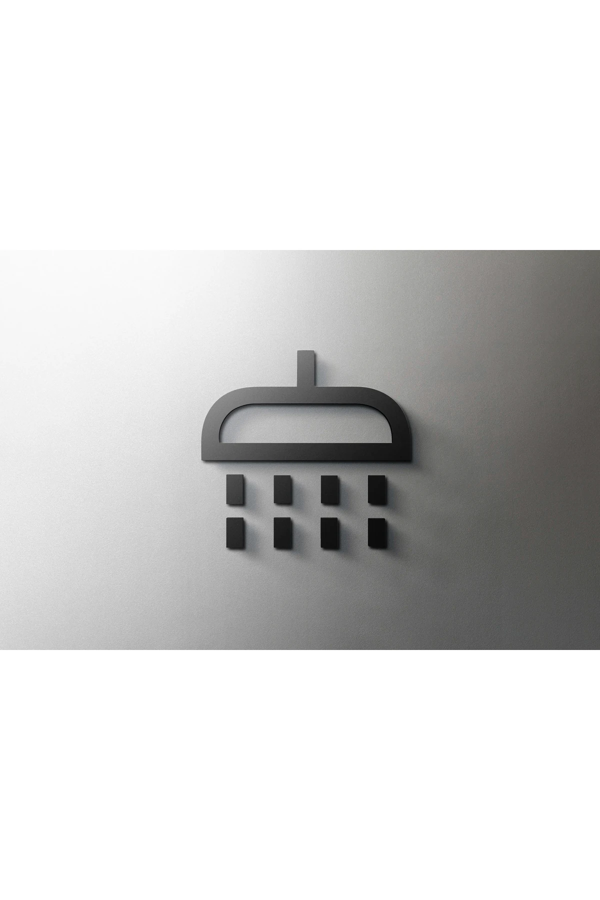 Siyah tuvalet işareti plaka plastik kapı duvar etiket Wc tutucu işaret panosu  otel banyo dekor