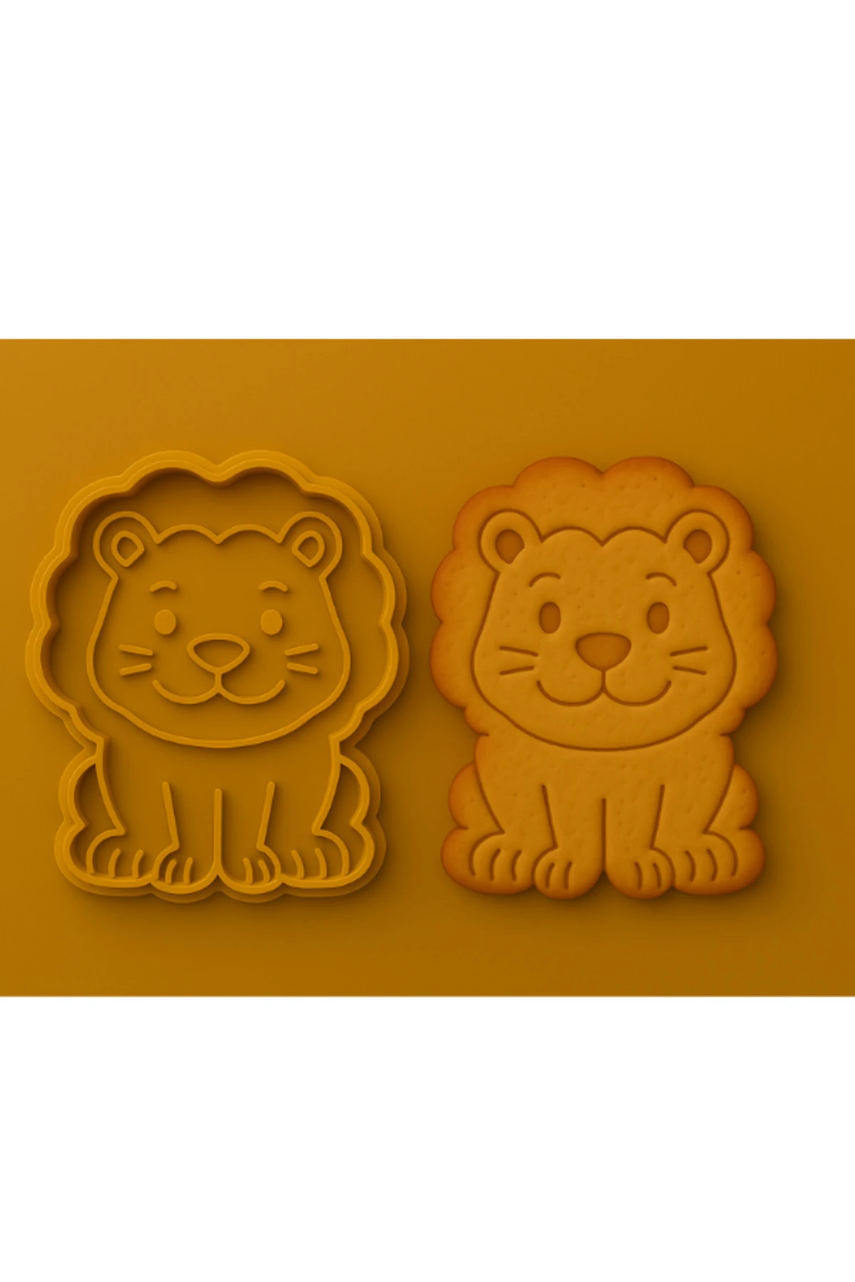 Aslan Temalı Kurabiye Kalıbı