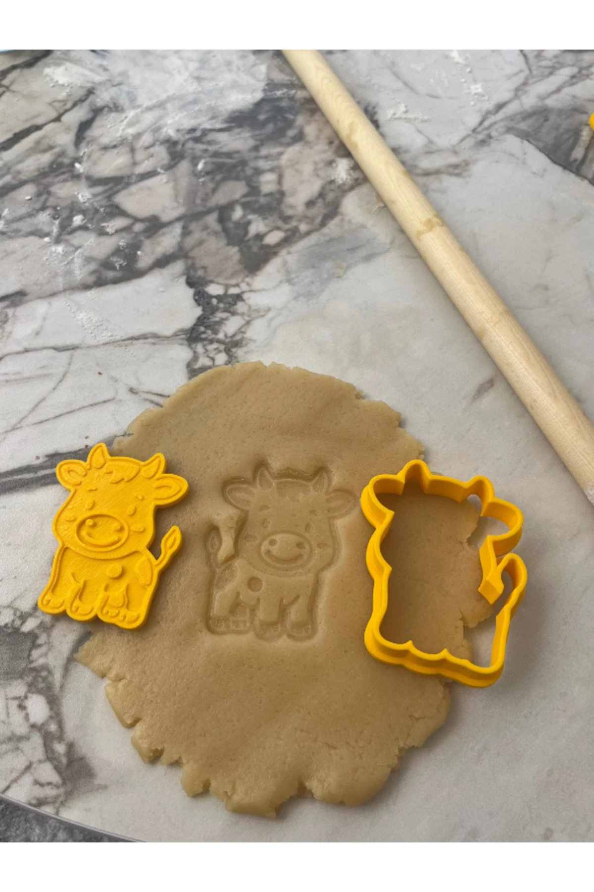 İnek Buzağı Tasarımlı Kurabiye Kalıbı