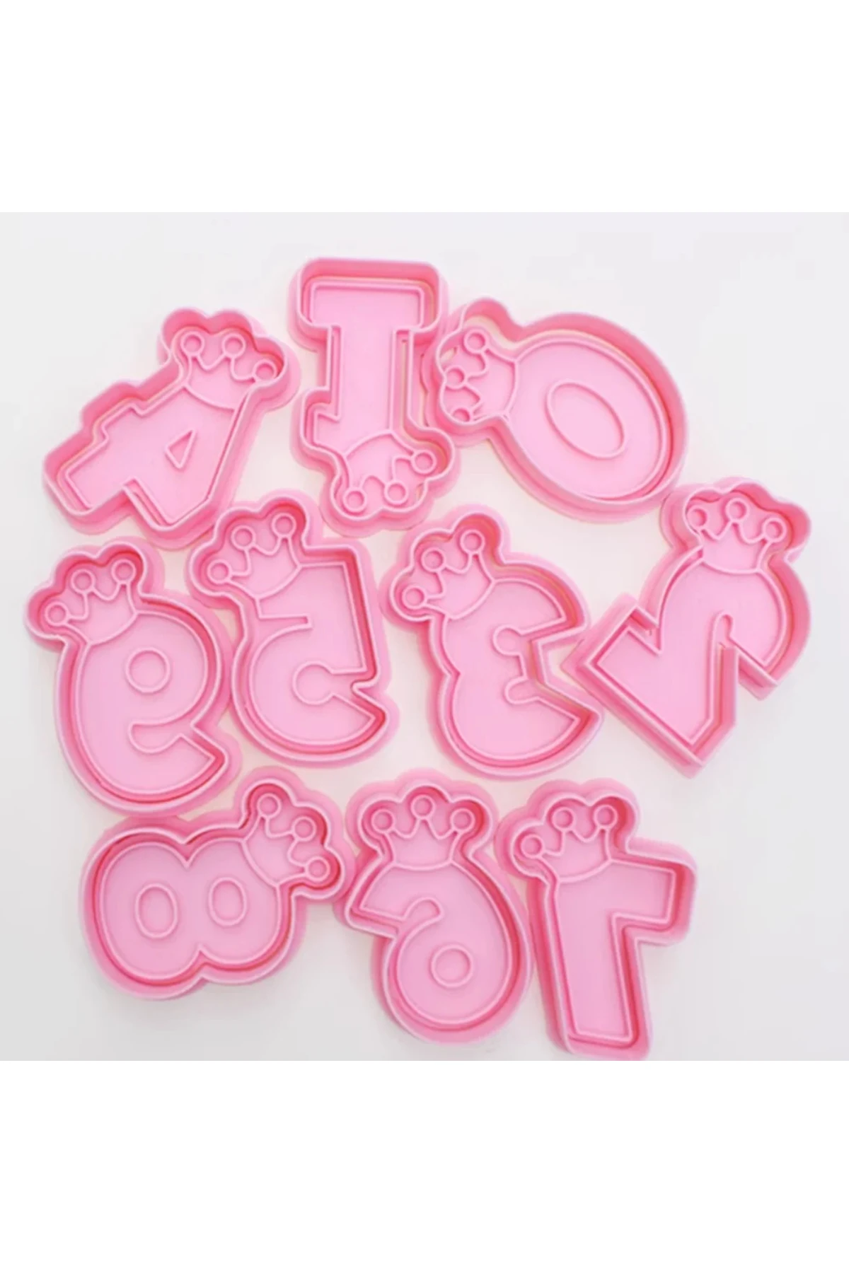 Doğum Günü Taç Numaraları Kurabiye Kalıbı