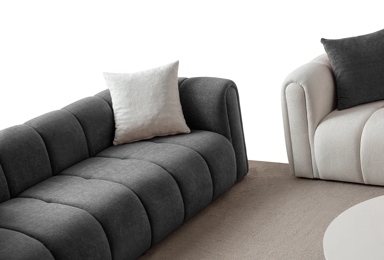 Nline Koltuk Takımı 3+3+1 Antrasit