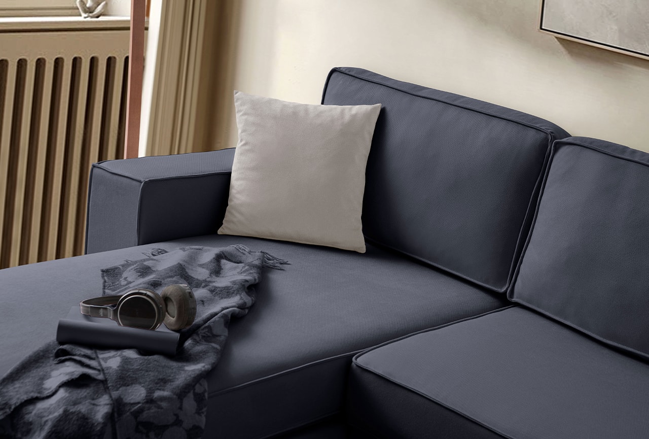 Corner Köşe Koltuk Takımı Sandıklı Lacivert