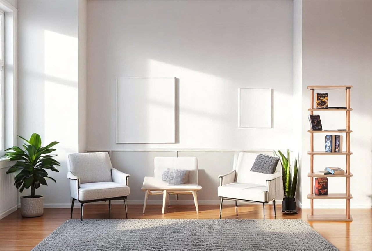 Pia 7 Raflı Kitaplık Çok Amaçlı Dolap