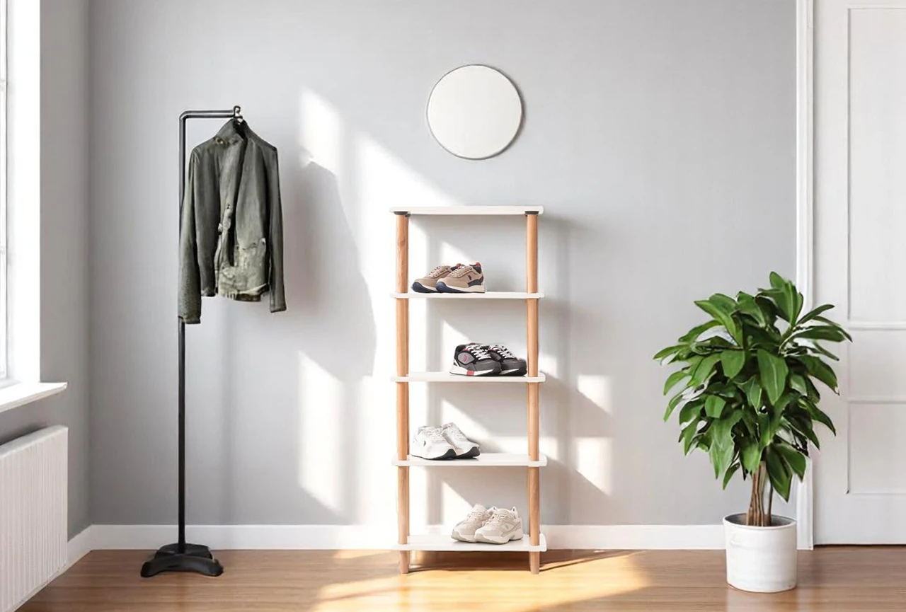 Pia 5 Raflı Kitaplık Çok Amaçlı Dolap