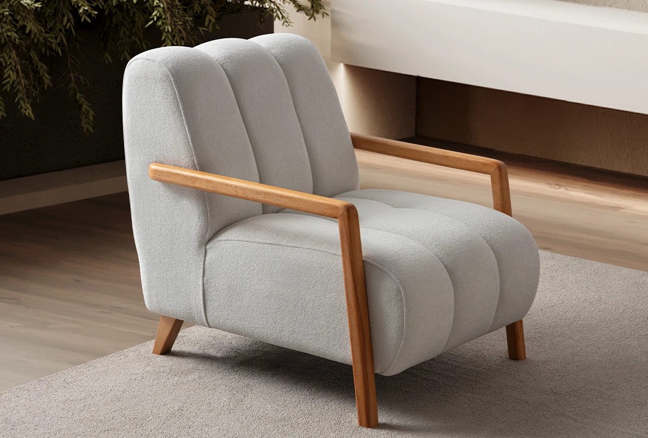 Nline Koltuk Takımı 3+3+1+1 Kahverengi