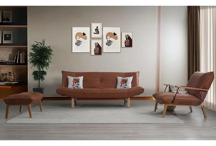 Galeni Yataklı Bahçe Kanape