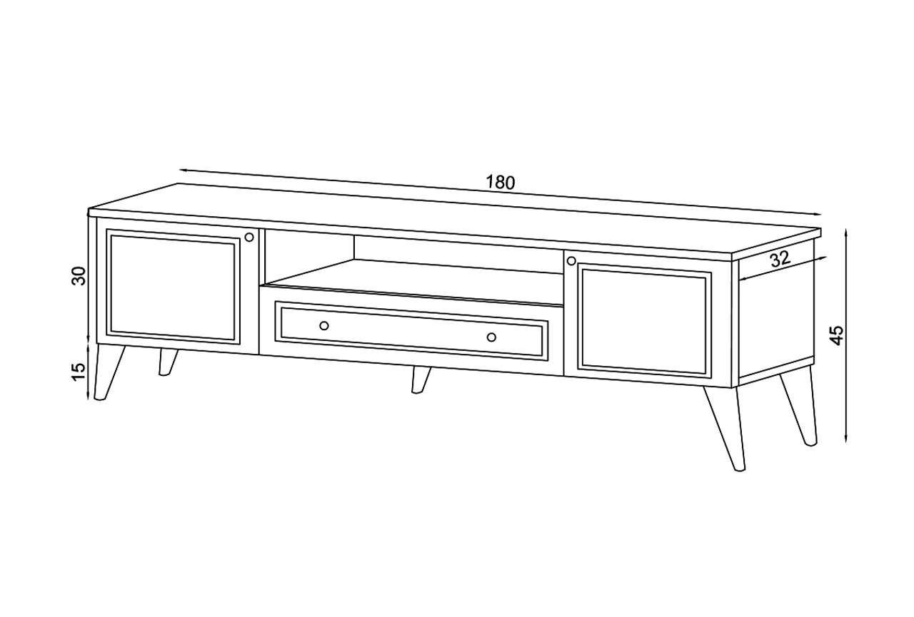 Rona 180 cm TV Sehpası Aytaşı