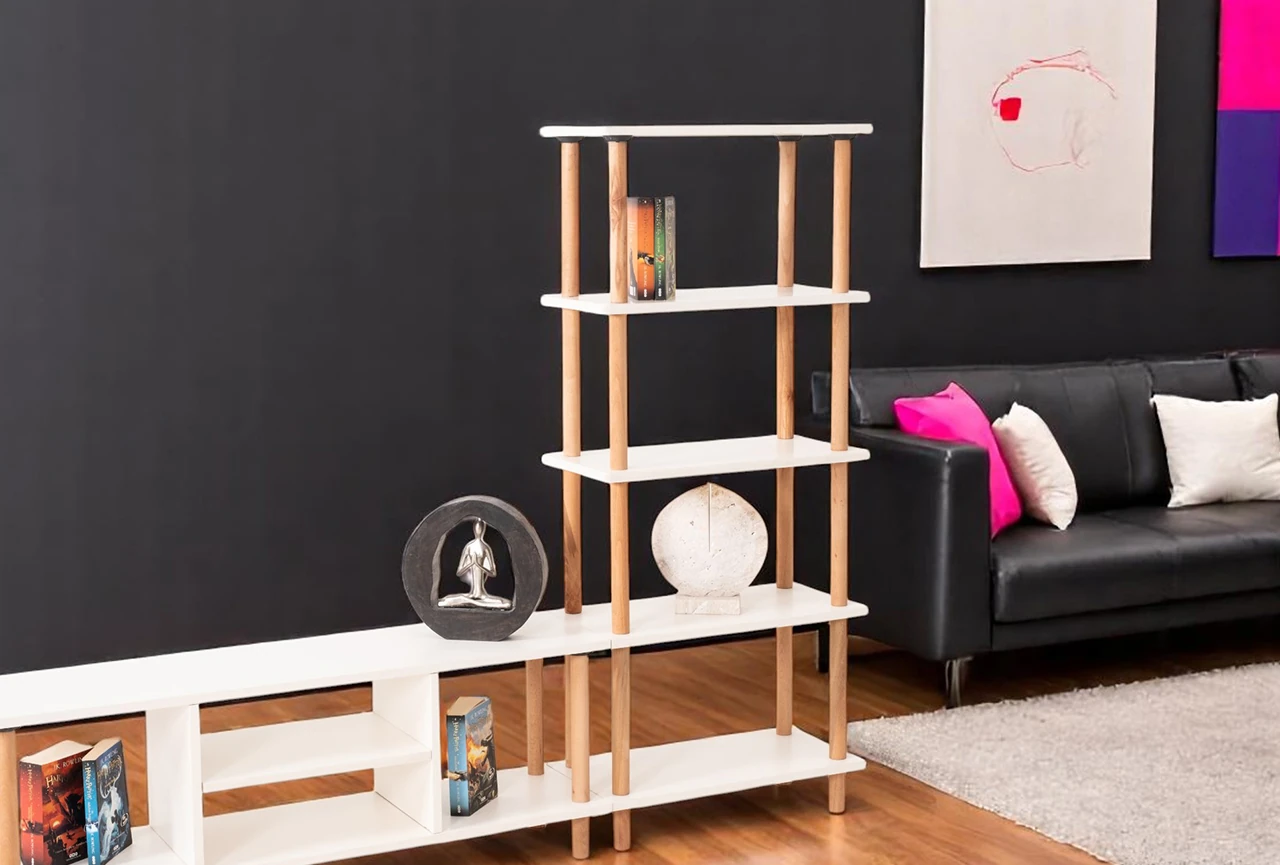 Pia Kitaplıklı TV Sehpası