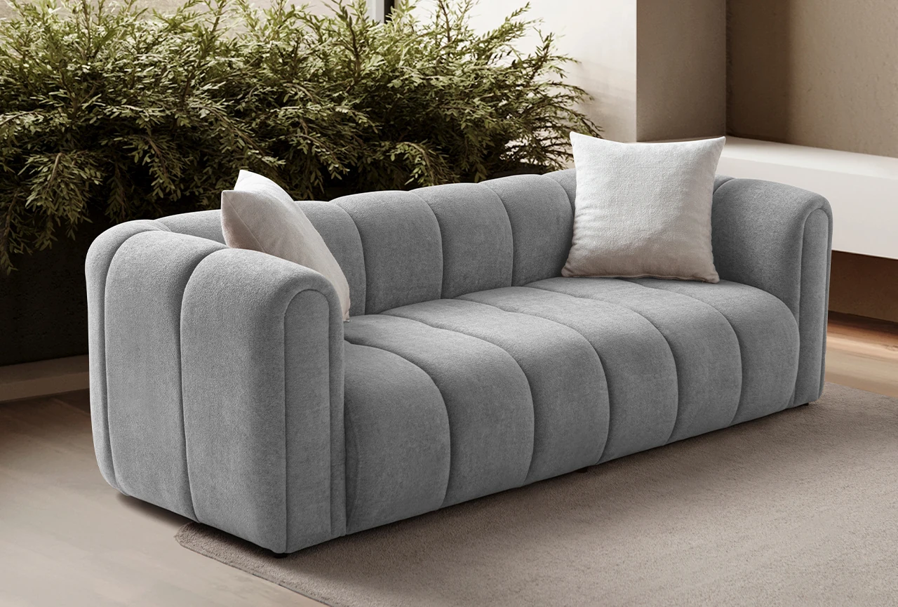 Nline Üçlü Koltuk Gri