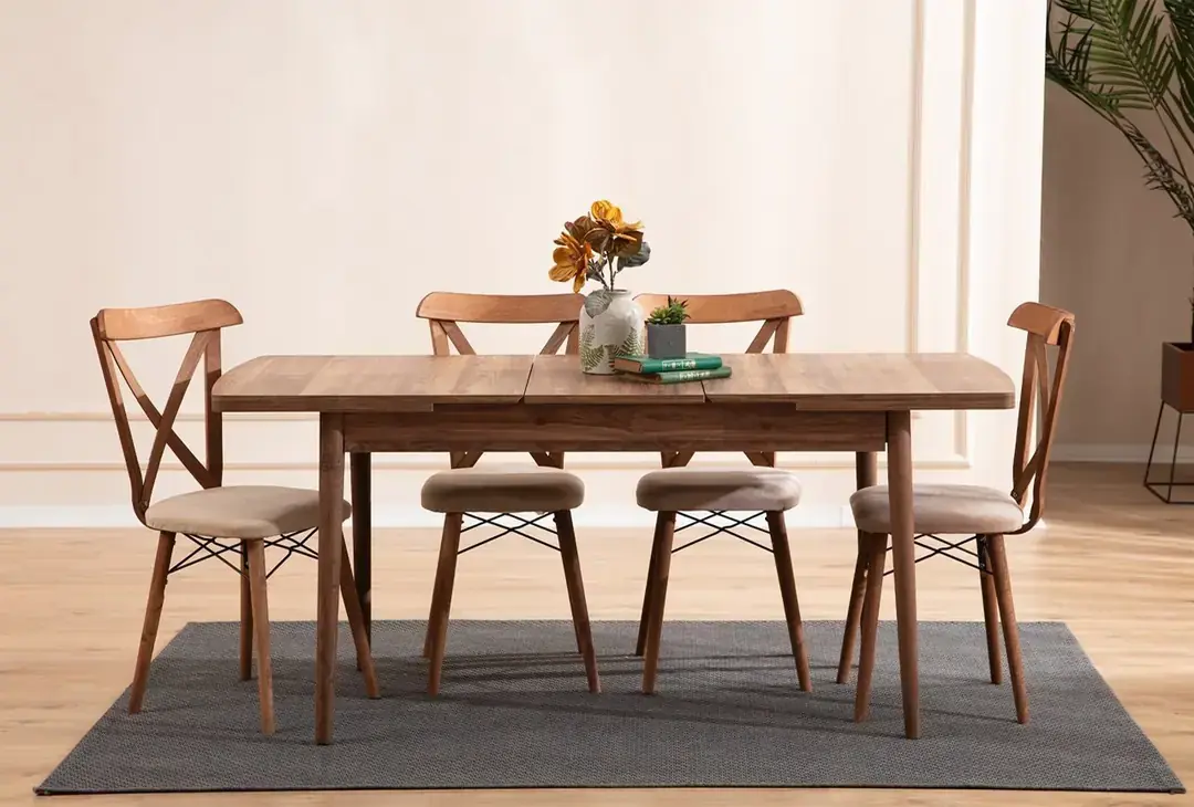 Cenova 4 Sandalyeli Mutfak Masa TAkımı