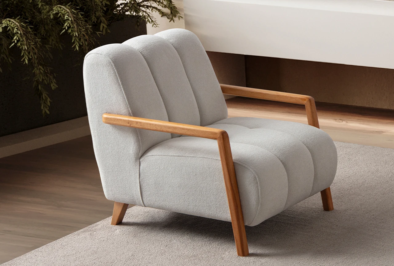 Nline Koltuk Takımı 3+3+1+1 Gri