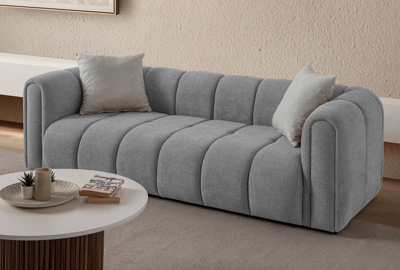 Nline Üçlü Koltuk Gri