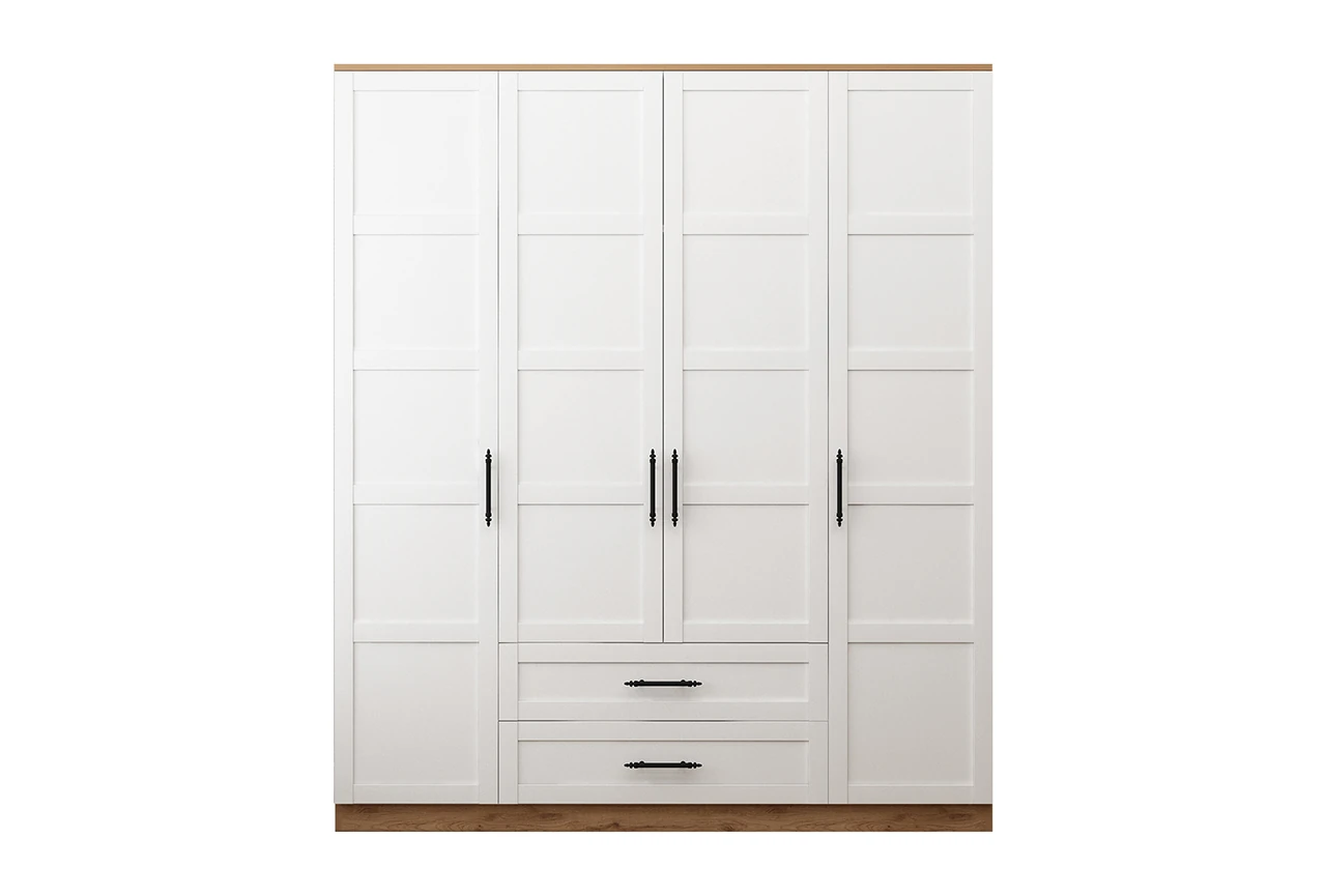 Mocca 4 Kapaklı Aynalı Gardırop Aytaşı Meşe