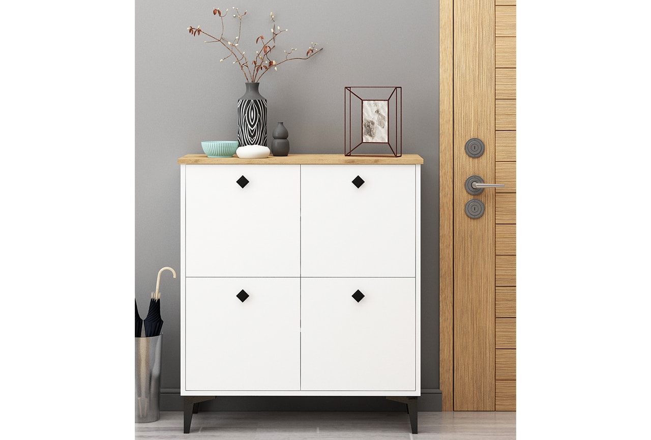 Rena 4 Kapaklı Çok Amaçlı Dolap