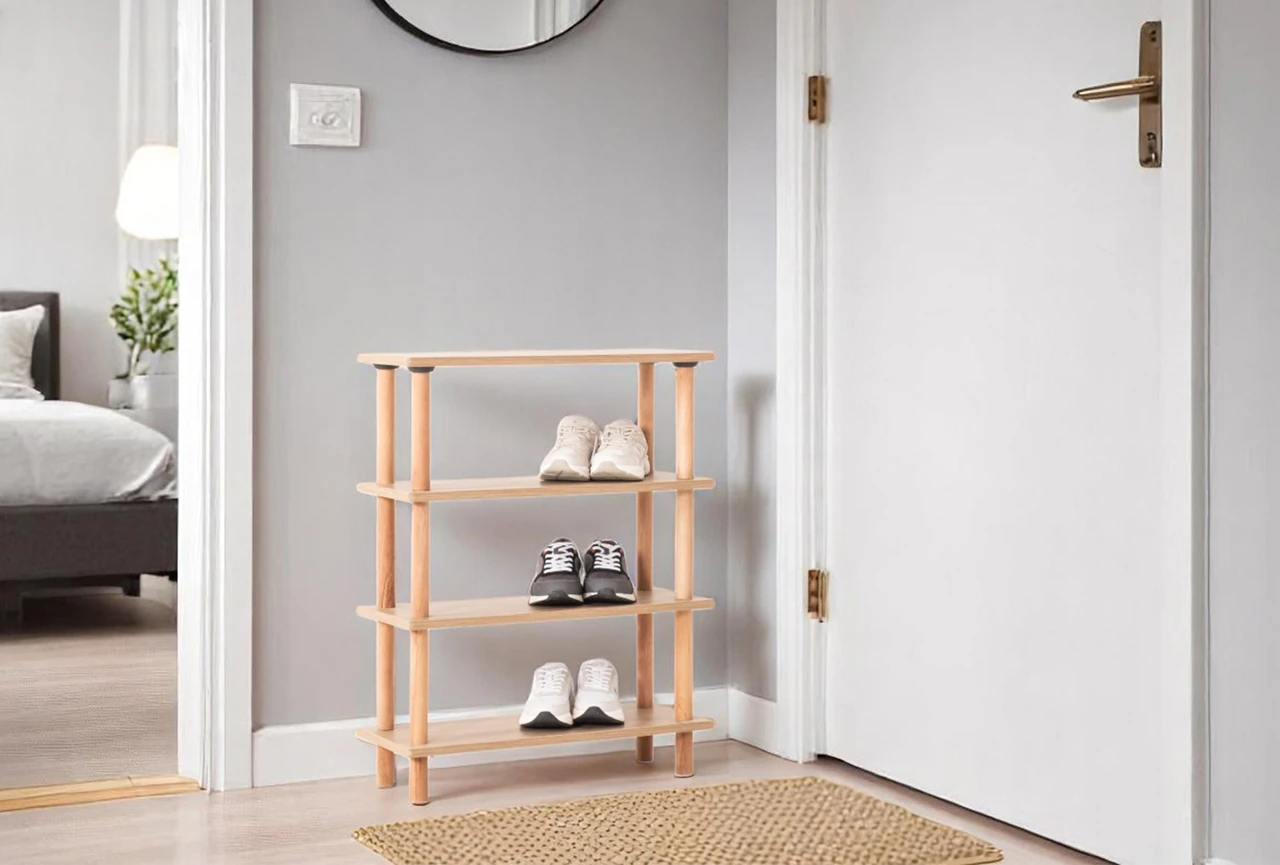 Pia 4 Raflı Kitaplık Çok Amaçlı Dolap