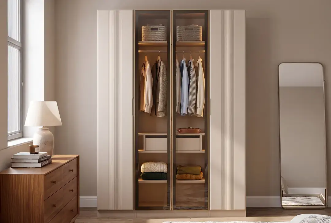Lora Gardırop %100 MDF Çekmeceli Tekli Dolaplı Modüler Giyinme Odası Dolabı