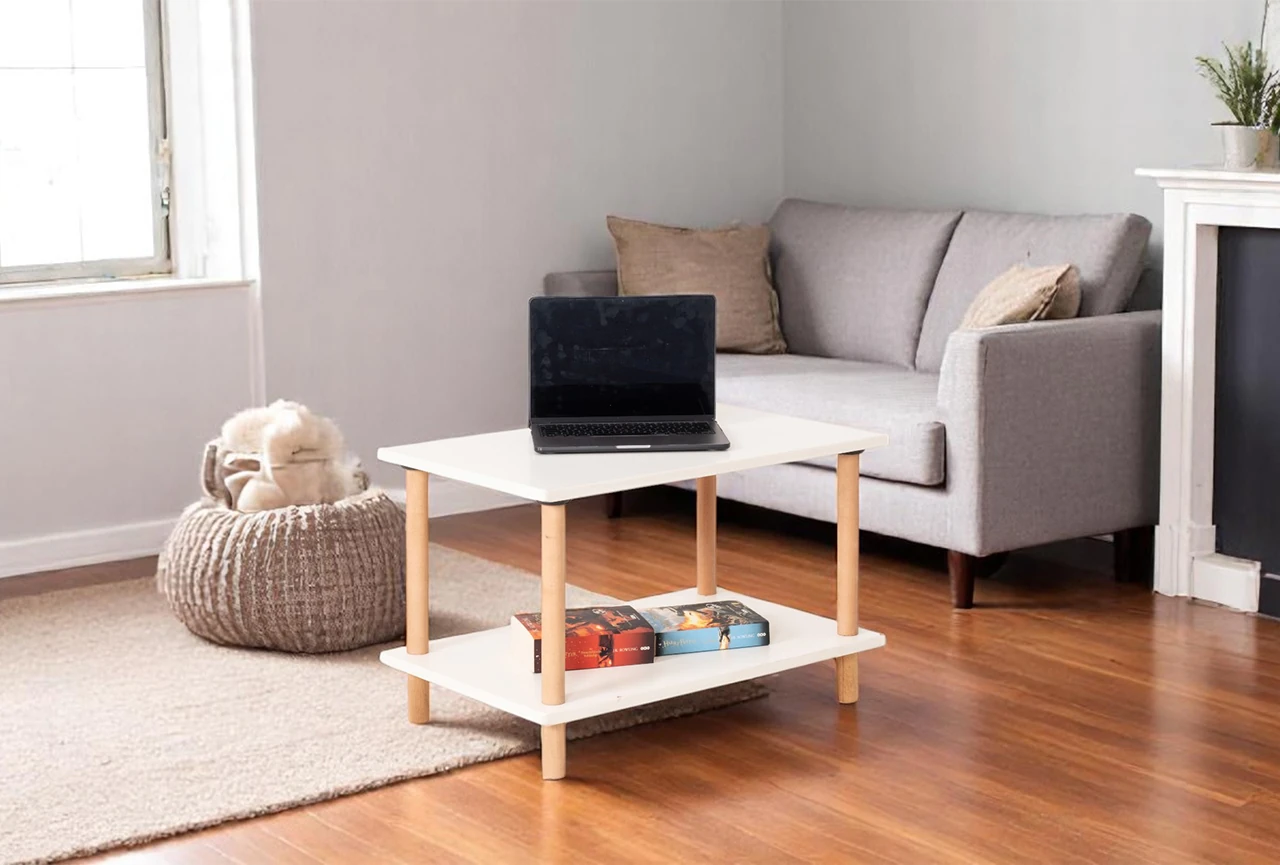 Pia Orta Sehpa Beyaz