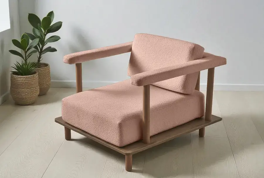 Pia Tekli Koltuk Pembe