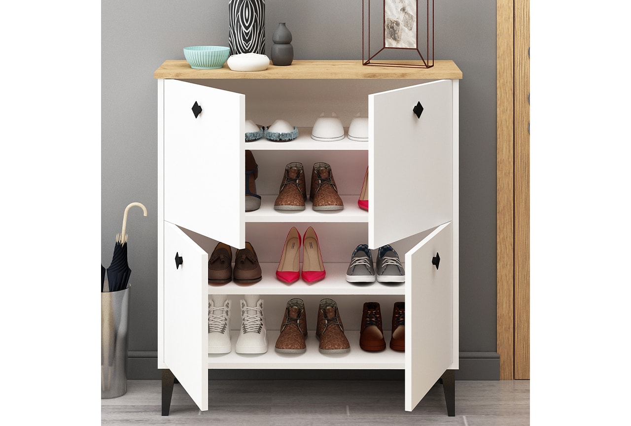 Rena 4 Kapaklı Çok Amaçlı Dolap