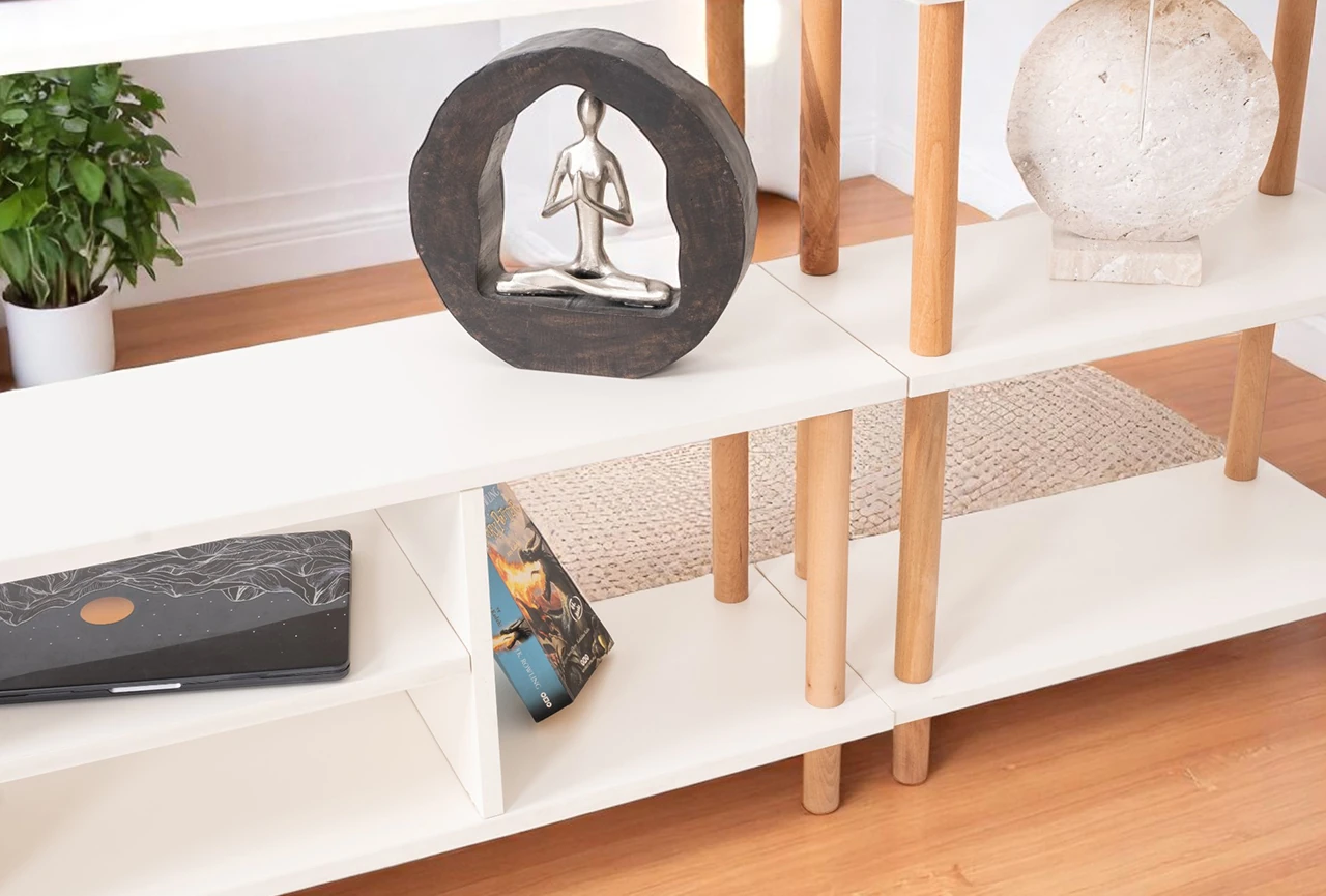 Pia Kitaplıklı TV Sehpası