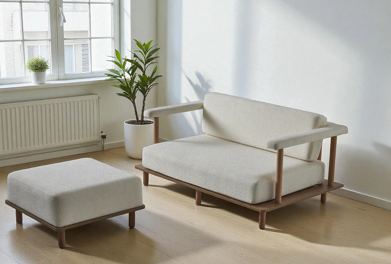 Pia İkili Koltuk + Puf