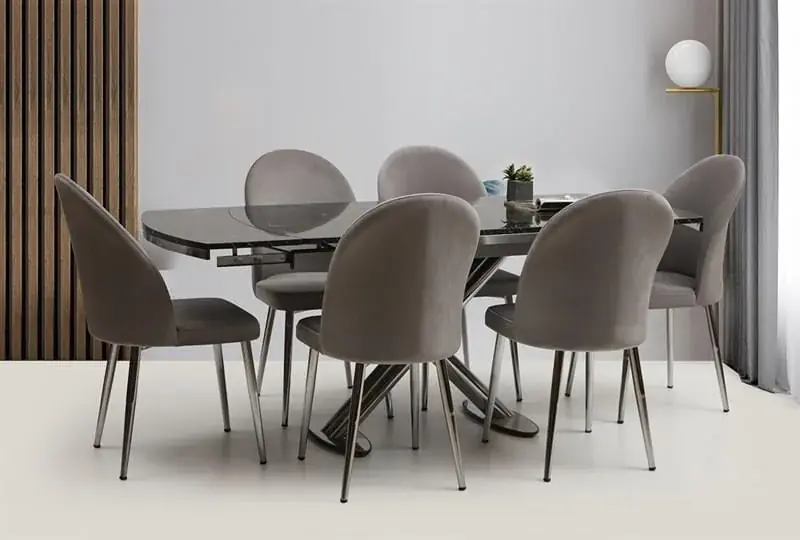 Krom İnci Masa Takımı