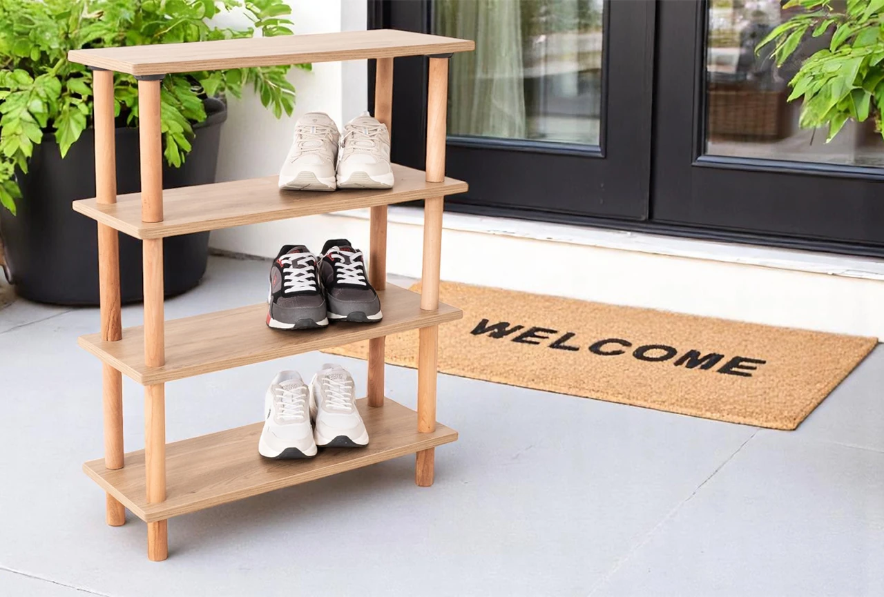 Pia 4 Raflı Kitaplık Çok Amaçlı Dolap