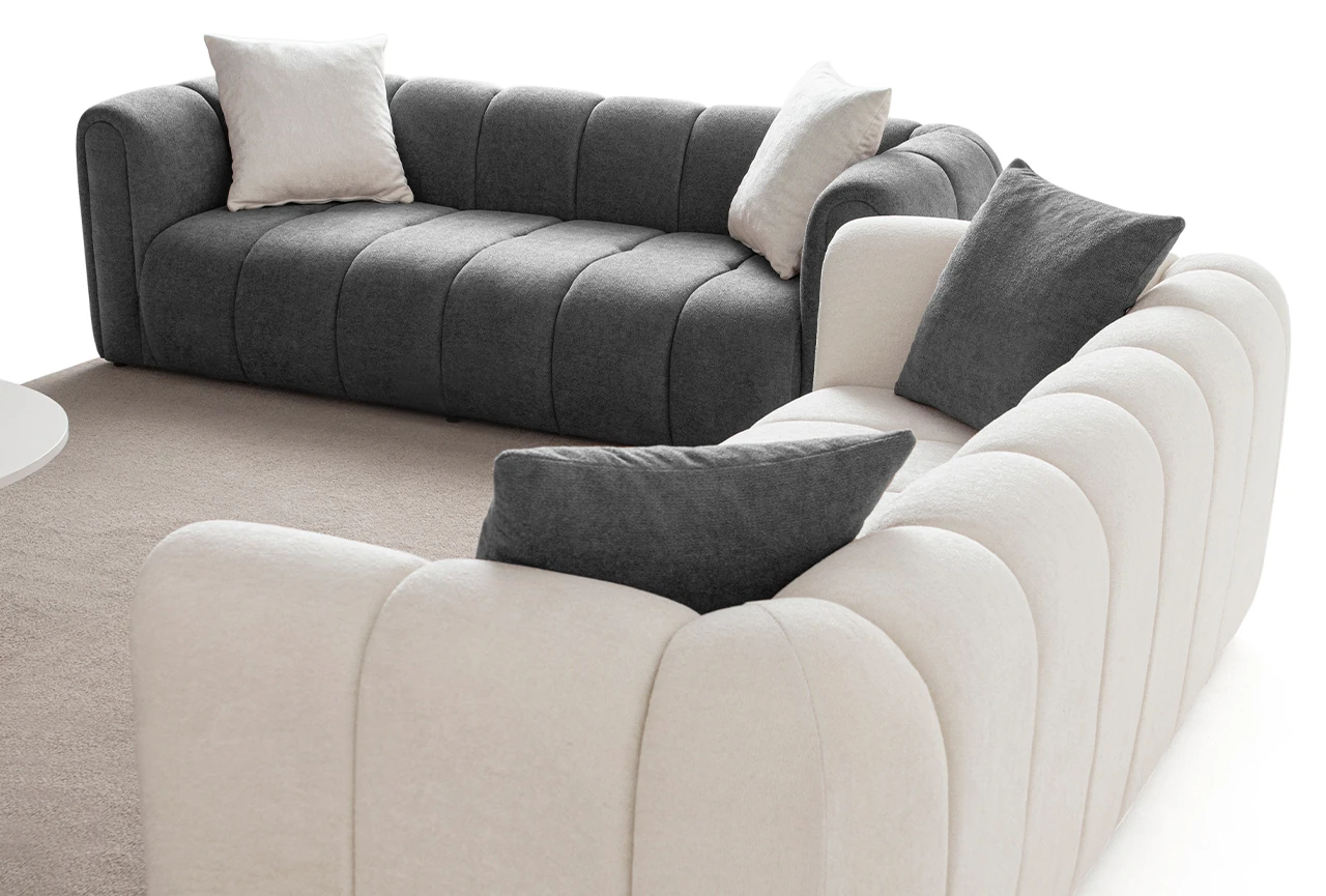 Nline Koltuk Takımı 3+3+1 Antrasit