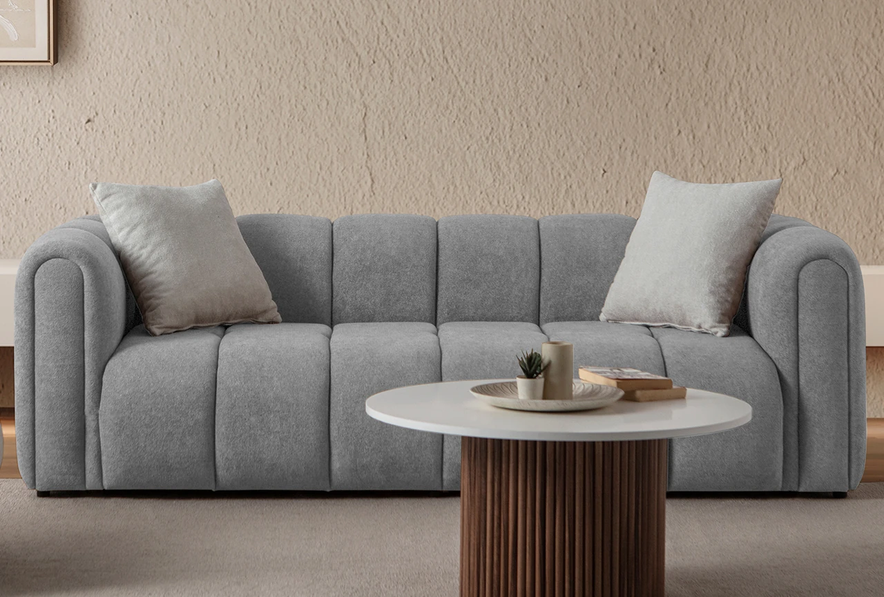 Nline Koltuk Takımı 3+3+1+1 Gri