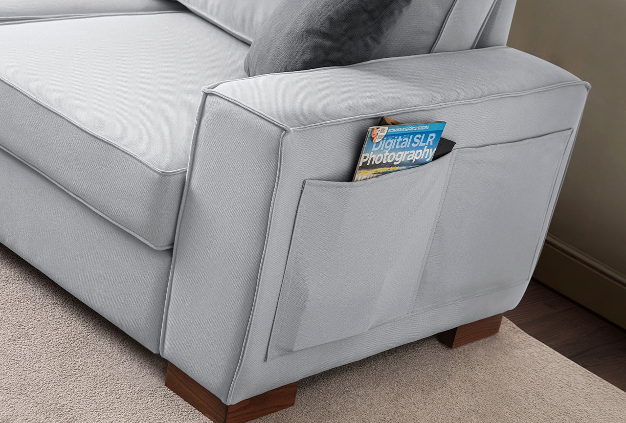 Corner Köşe Koltuk Takımı Sandıklı Gri